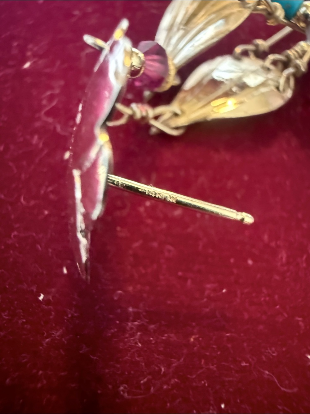 Tabra 14k dangle earrings - Picture 5 of 6
